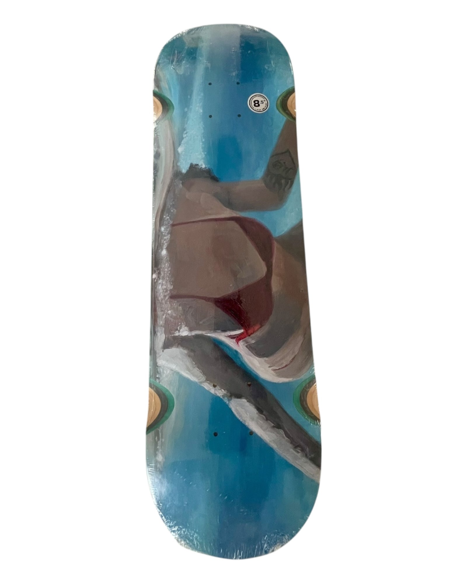 Krooked Skateboards Lee Smith Guest Artist Wheel Wells Deck 8.5"