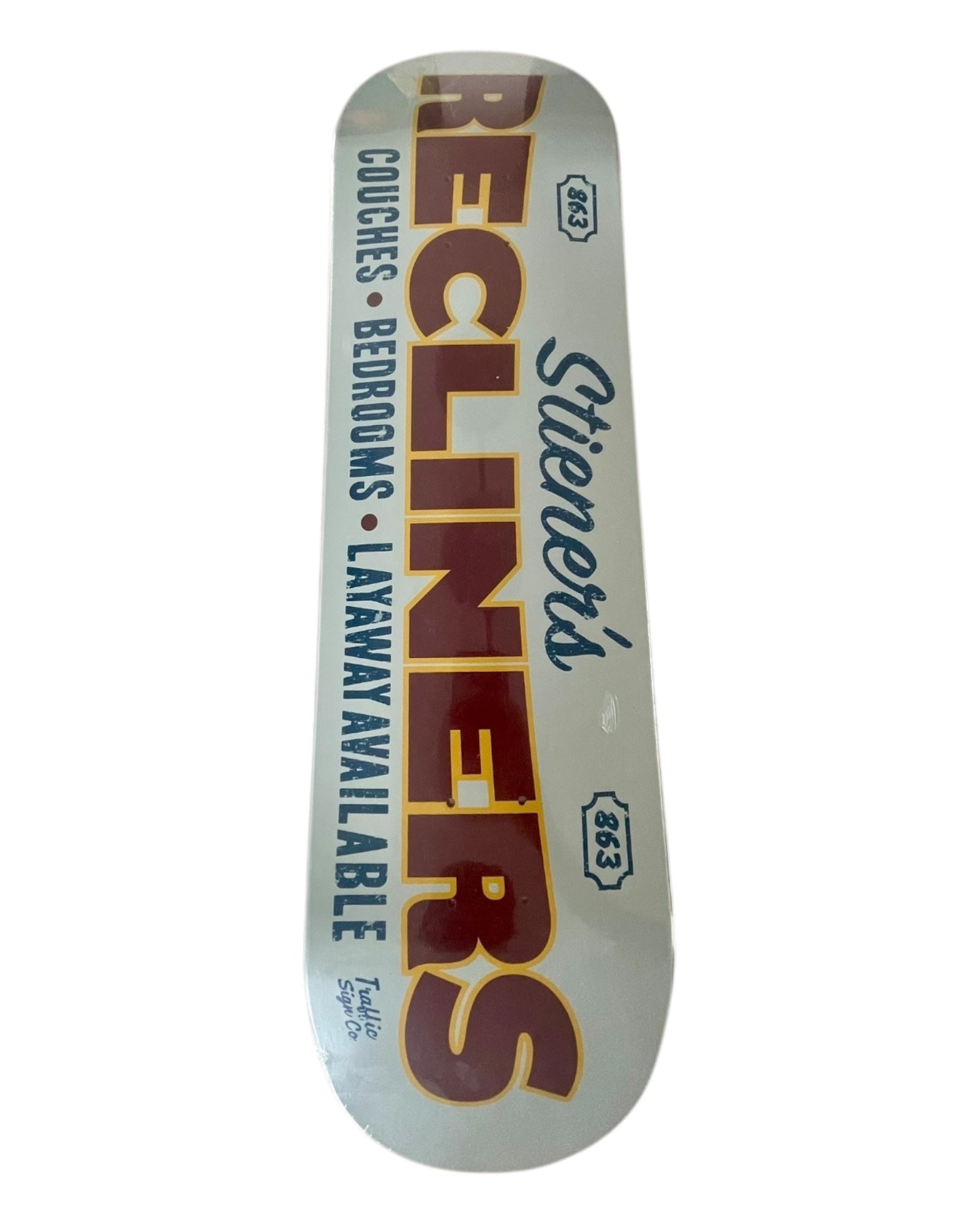 Traffic Skateboards Steiner’s Recliners Deck 8.25”