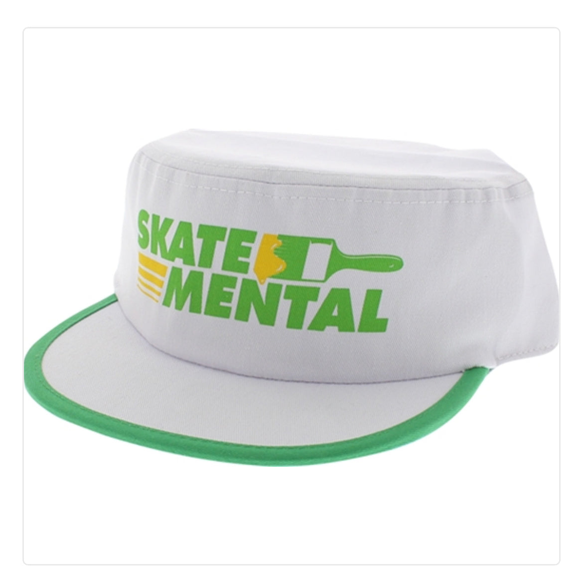 Skate Mental Painters Snapback Cap White/Green