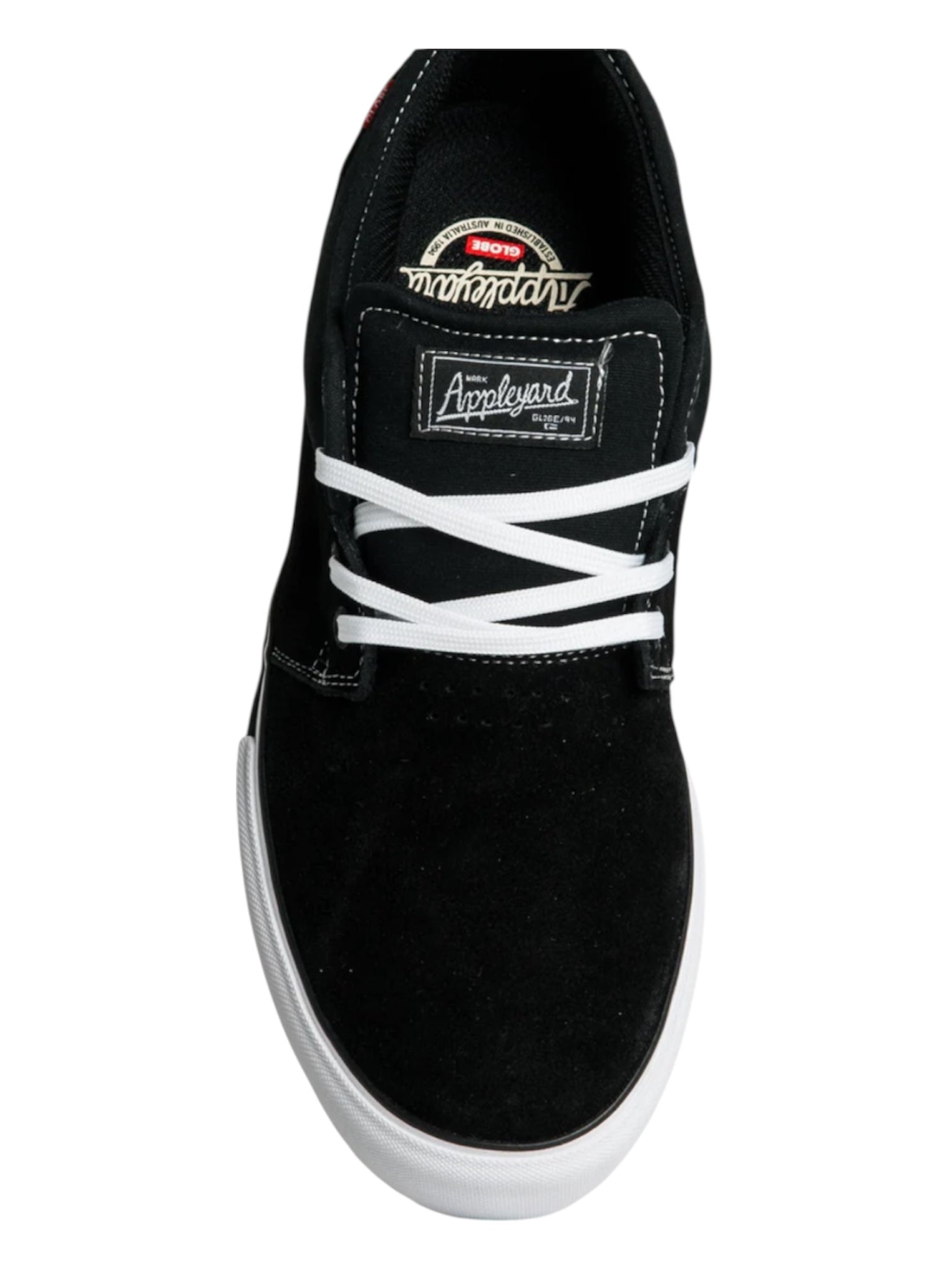 Globe Shoes Mahalo Mark Appleyard Pro Model - Black/White Size 10