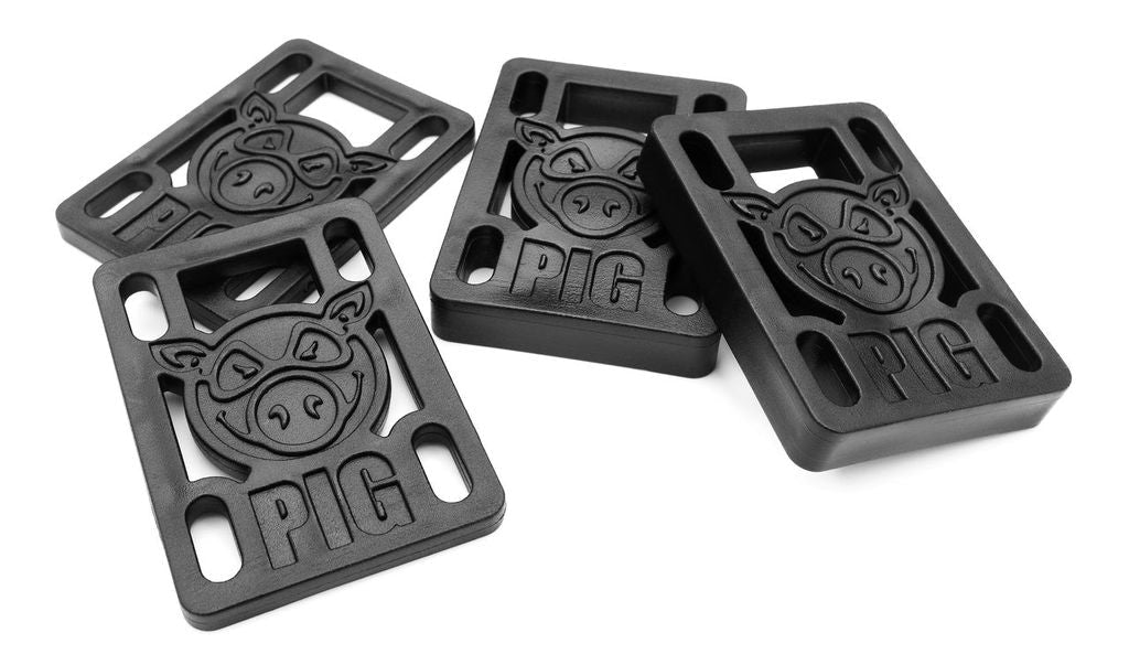 PIG Wheels Piles Hard Riser Pads Black 1/8"