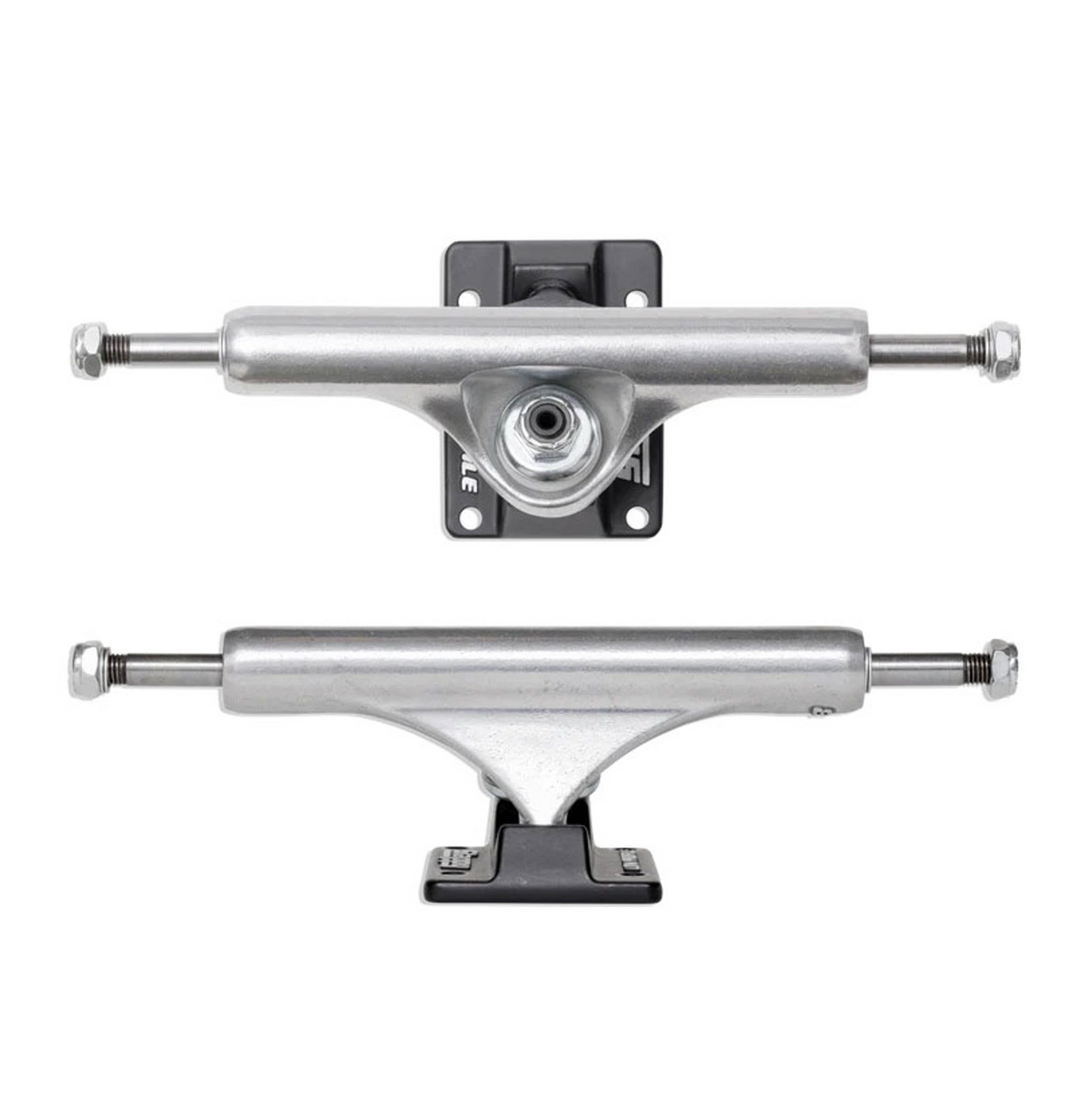 Slappy Skateboard Trucks ST1 Hollow Low Black 8.25"